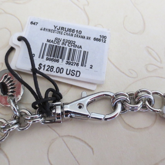 NWT JUICY COUTURE Rhinestone Bling Necklace! - Picture 2 of 8